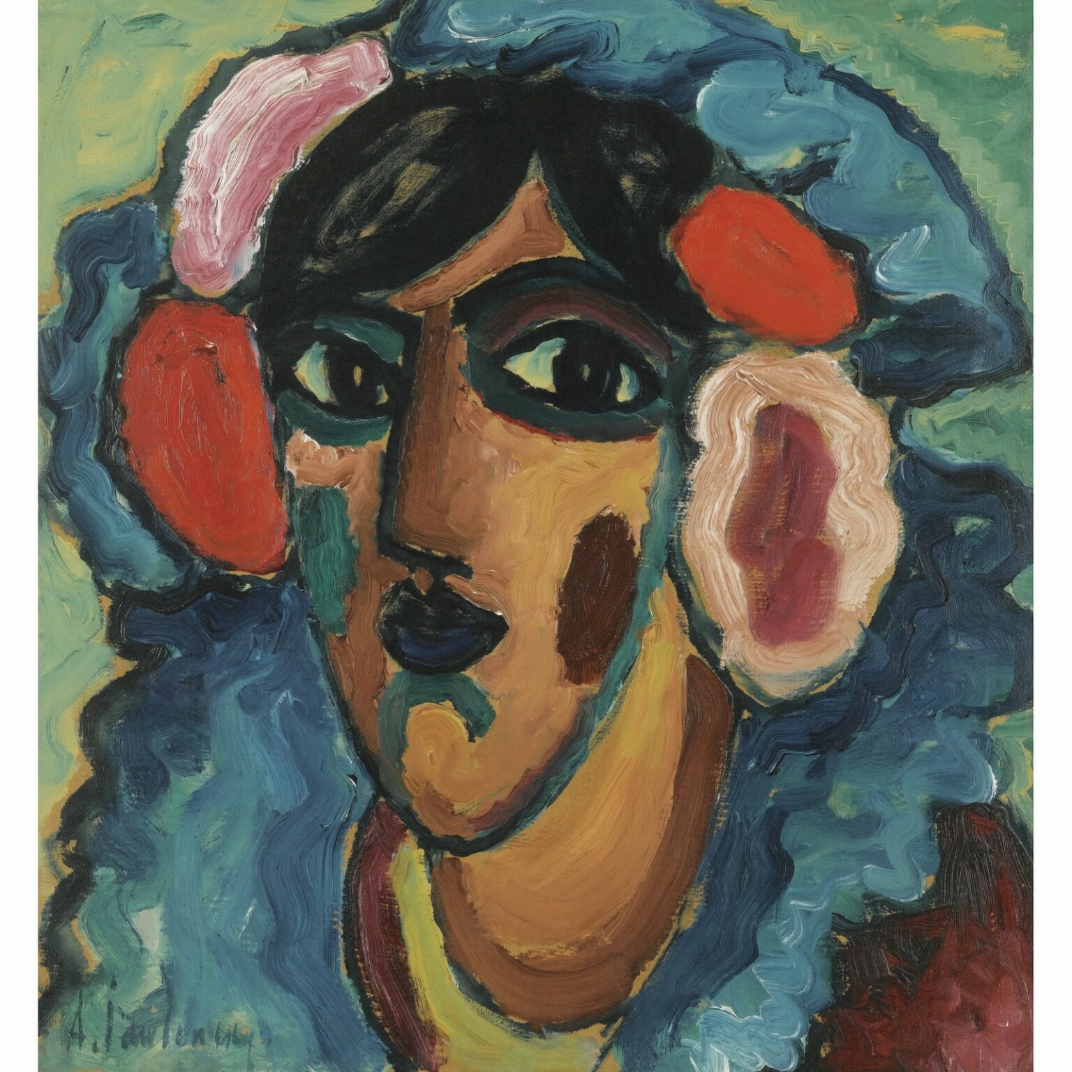 Jawlensky Infantin Spanierin (Spanish Infanta, c.1912-13)