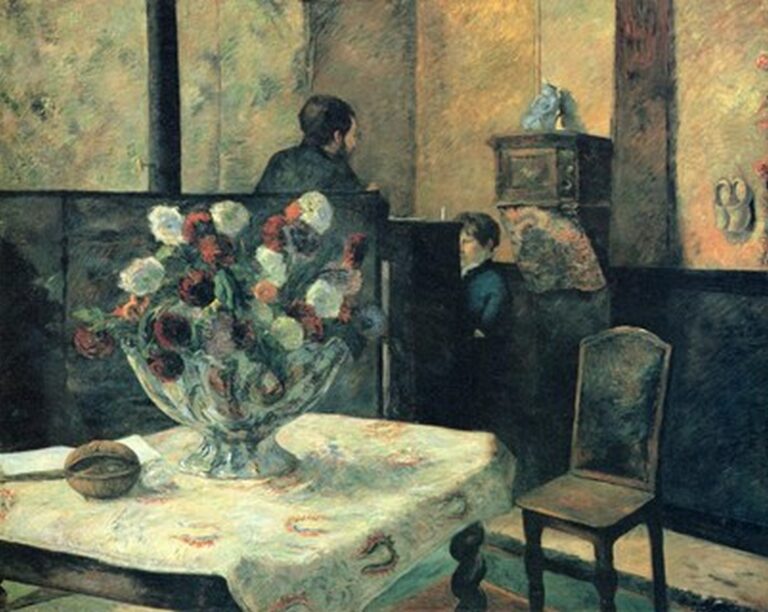Gauguin Interieur du peintre Paris, rue Carcel (1881)