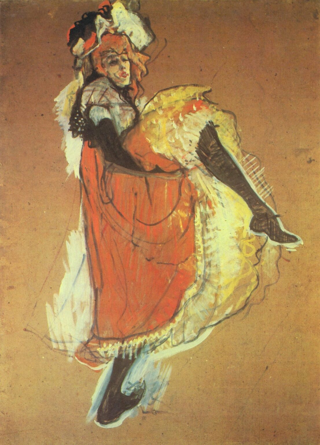 Toulouse-Lautrec Jane Avril Dancing Study
