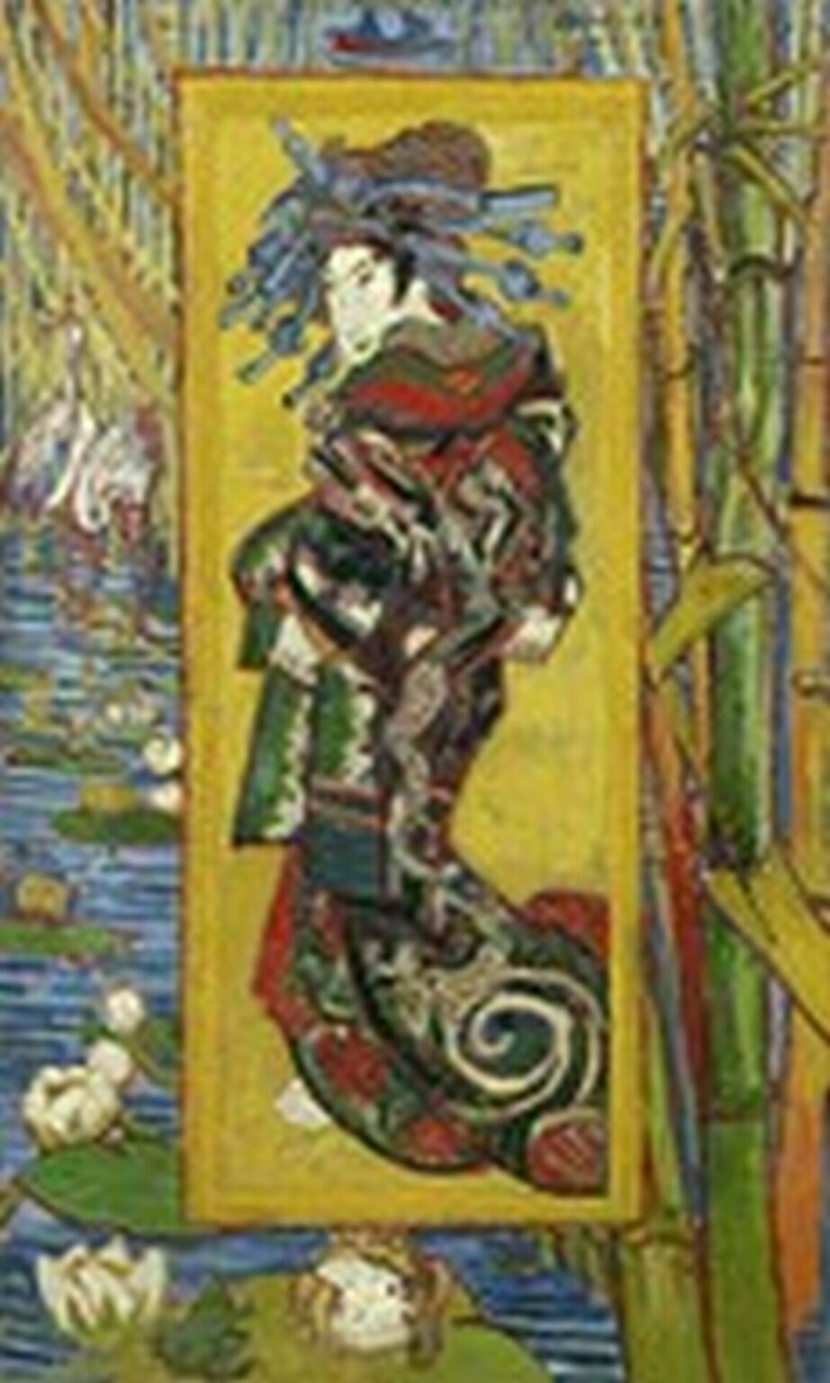 Van Gogh Japonaiserie Oiran (after Kesai Eisen), 1887)