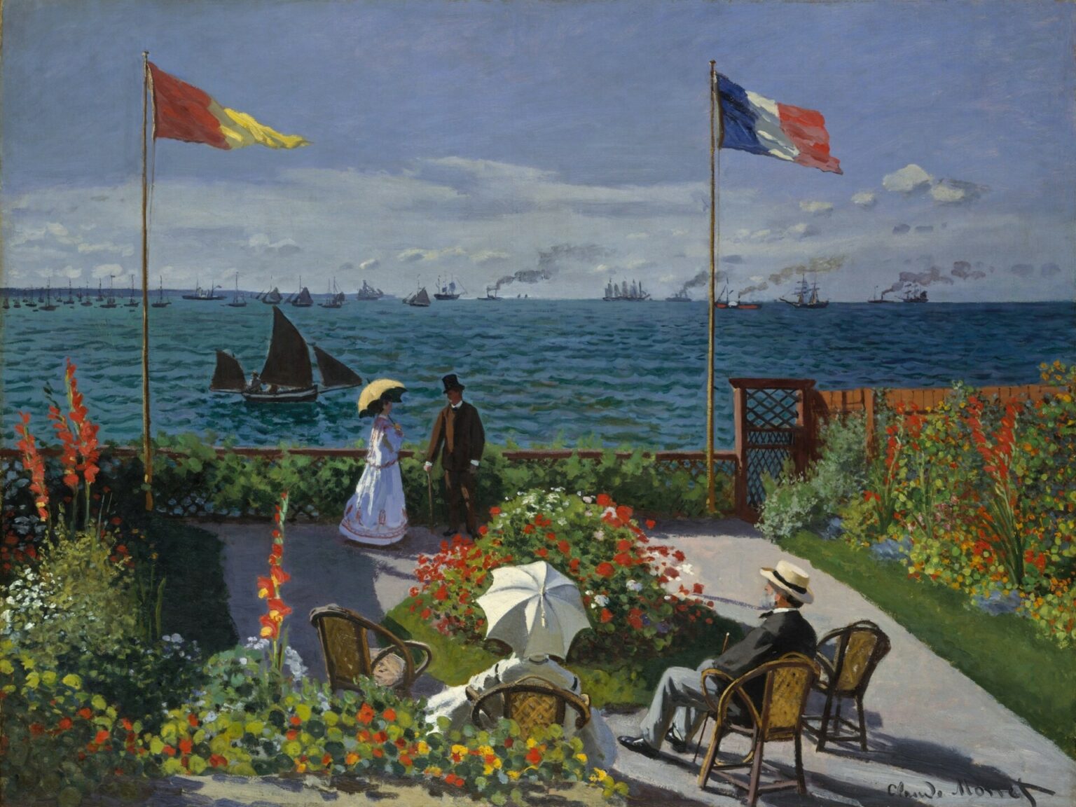 Monet Jardin a Sainte-Adresse (1867)