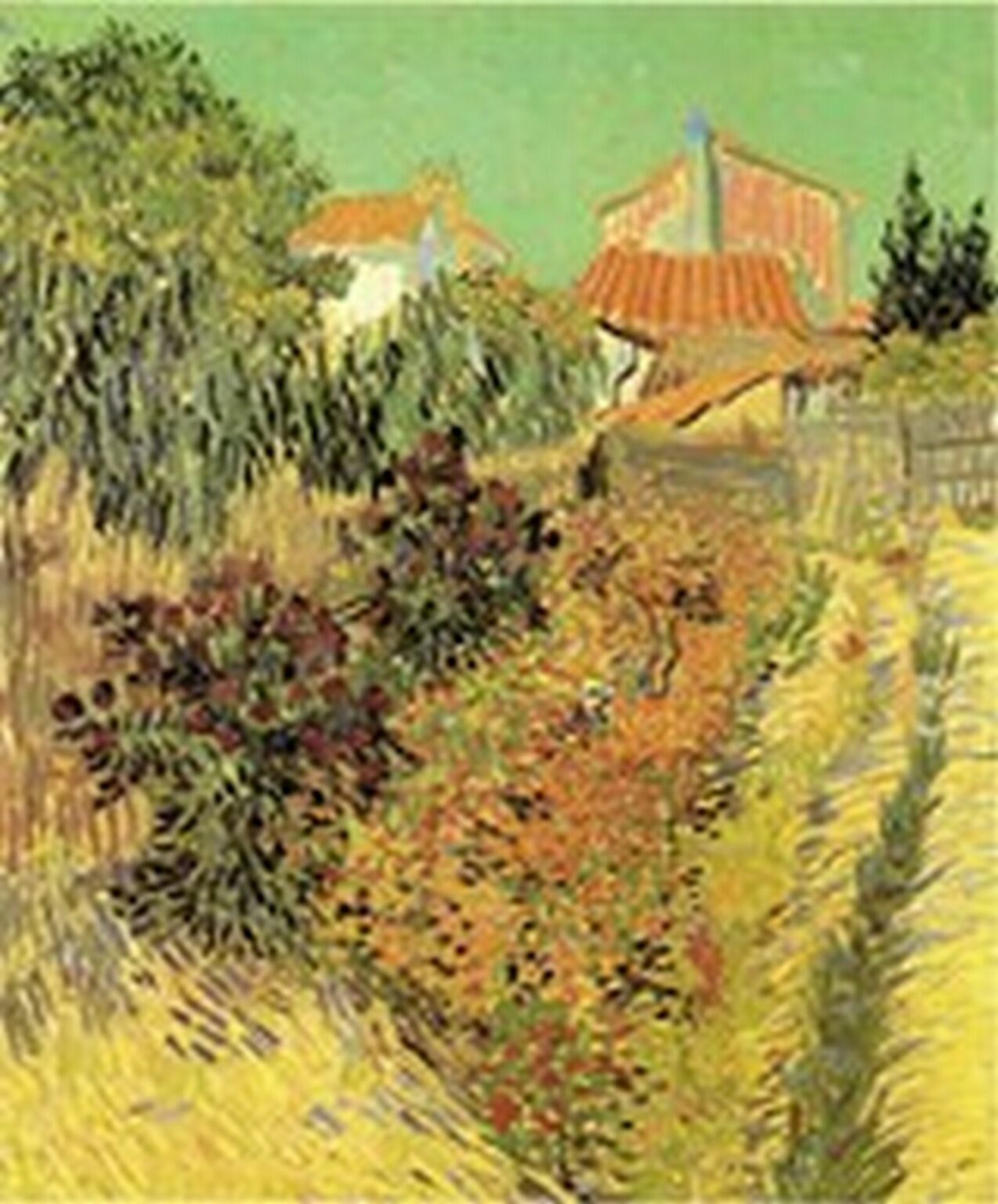 Van Gogh Jardín detrás de una casa (Mediodía, 1888)