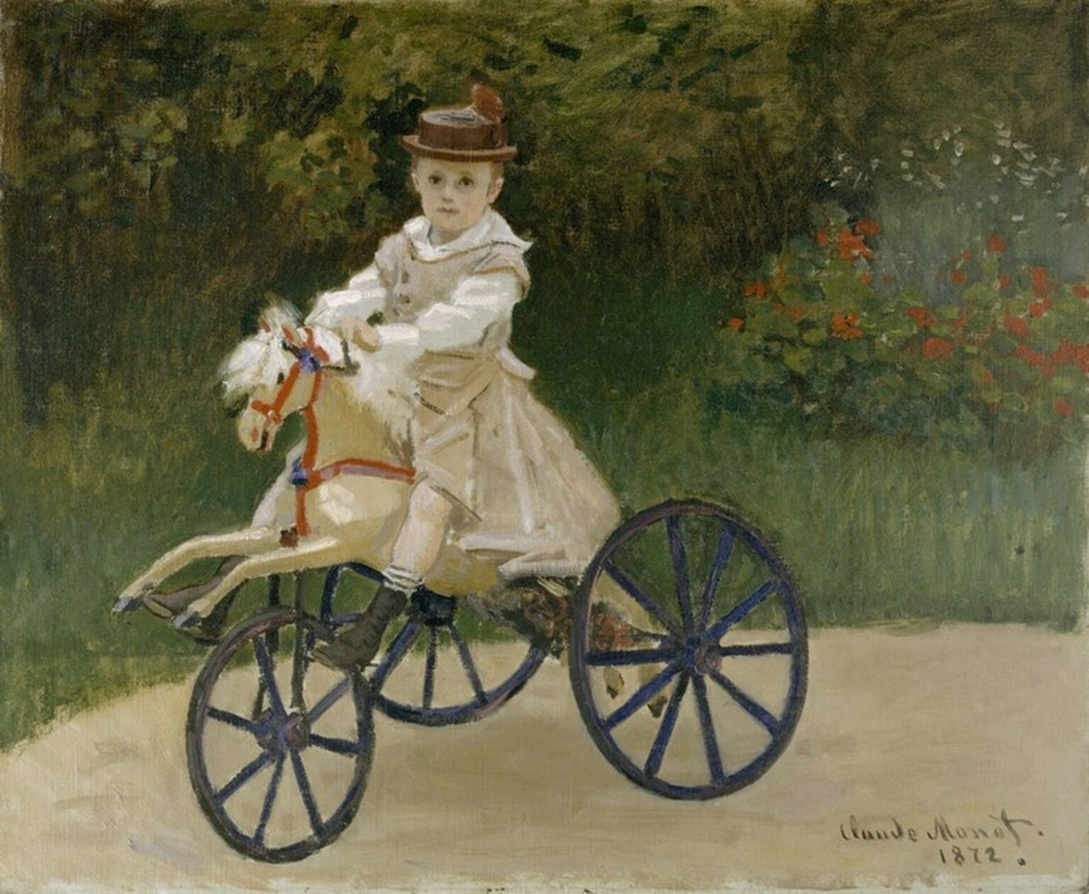 Monet Jean Monet on his Hobby Horse (1872)