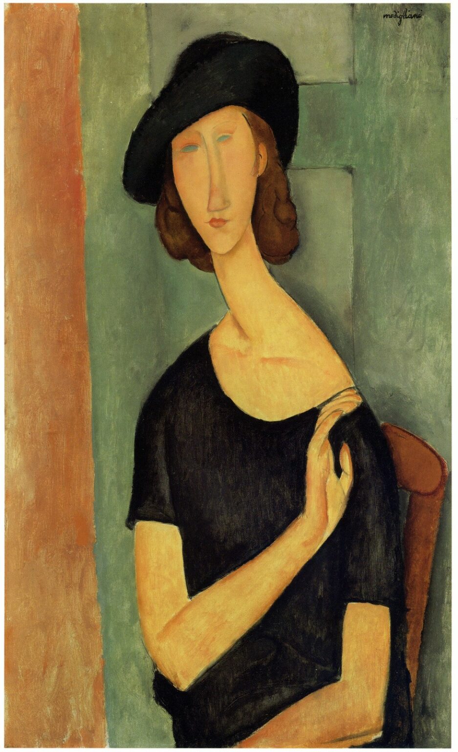 Modigliani Jeanne Hébuterne (au chapeau) (1919)