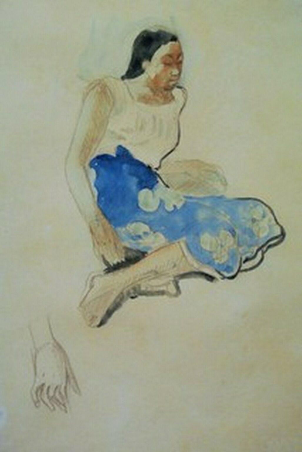 Gauguin Jeune Tahitienne assise (1891)