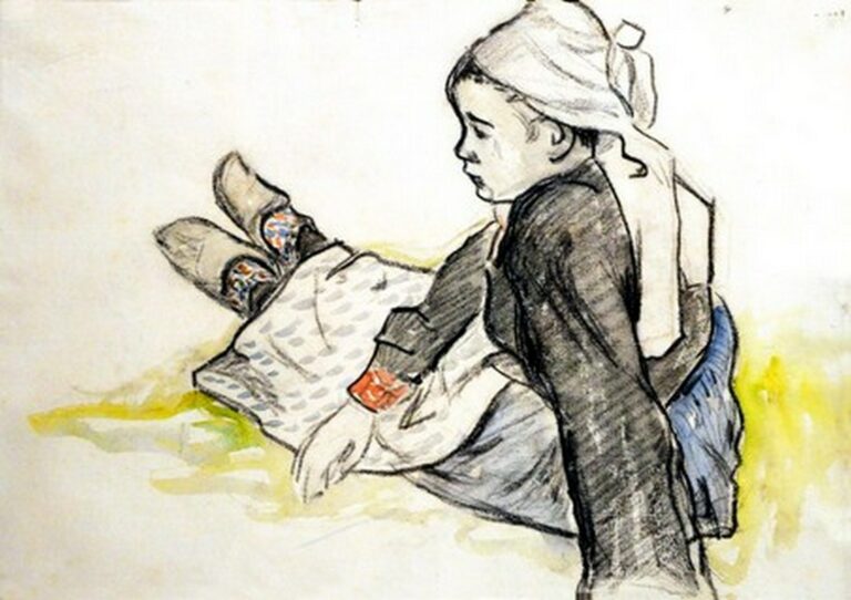 Gauguin Jeune Bretonne assise
