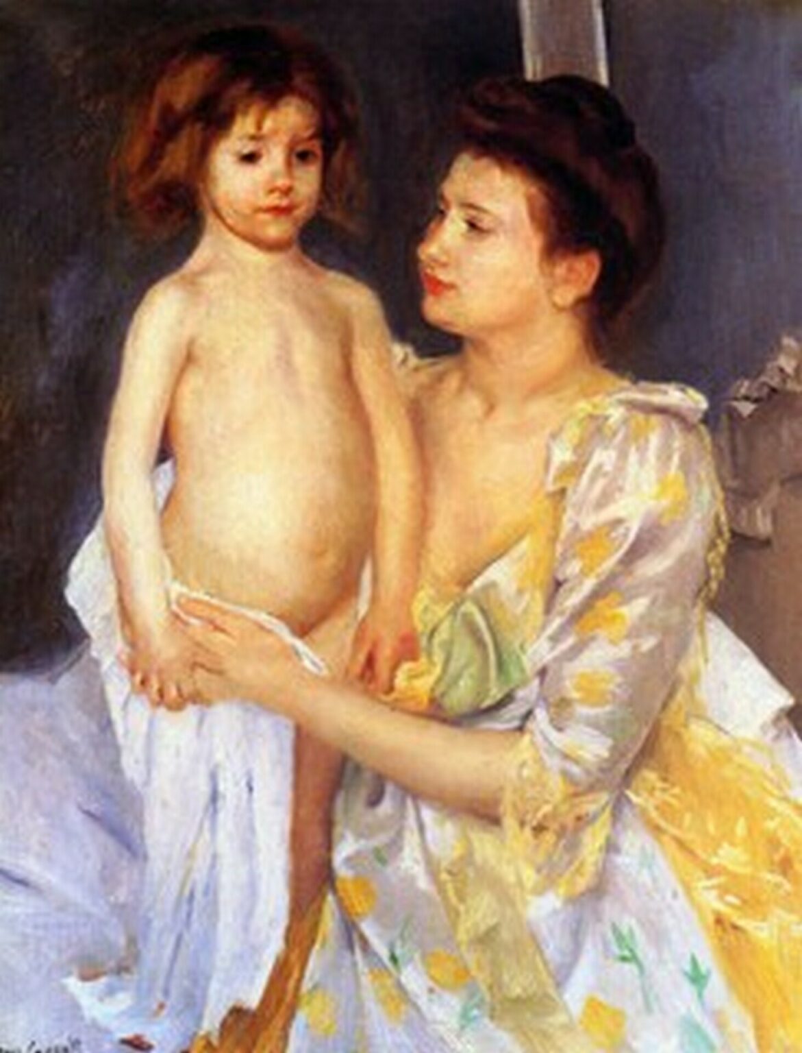 Cassatt Jules Being Dried by his Mother (1900)