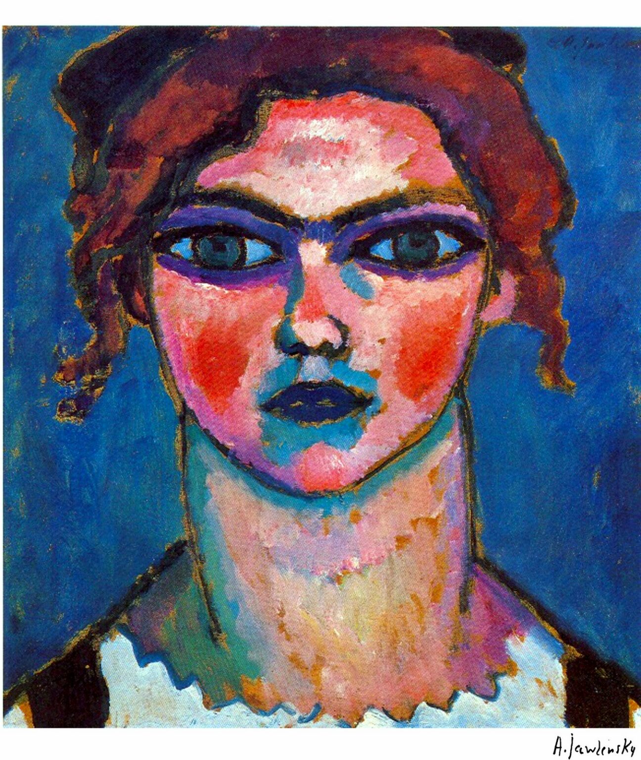 Jawlensky Junges Madchen mit grunen Augen