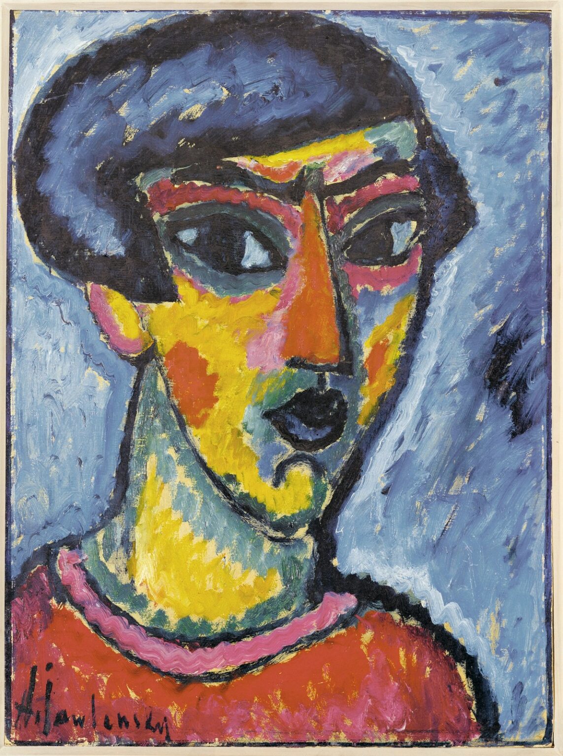 Jawlensky Kopf in blau (1912)