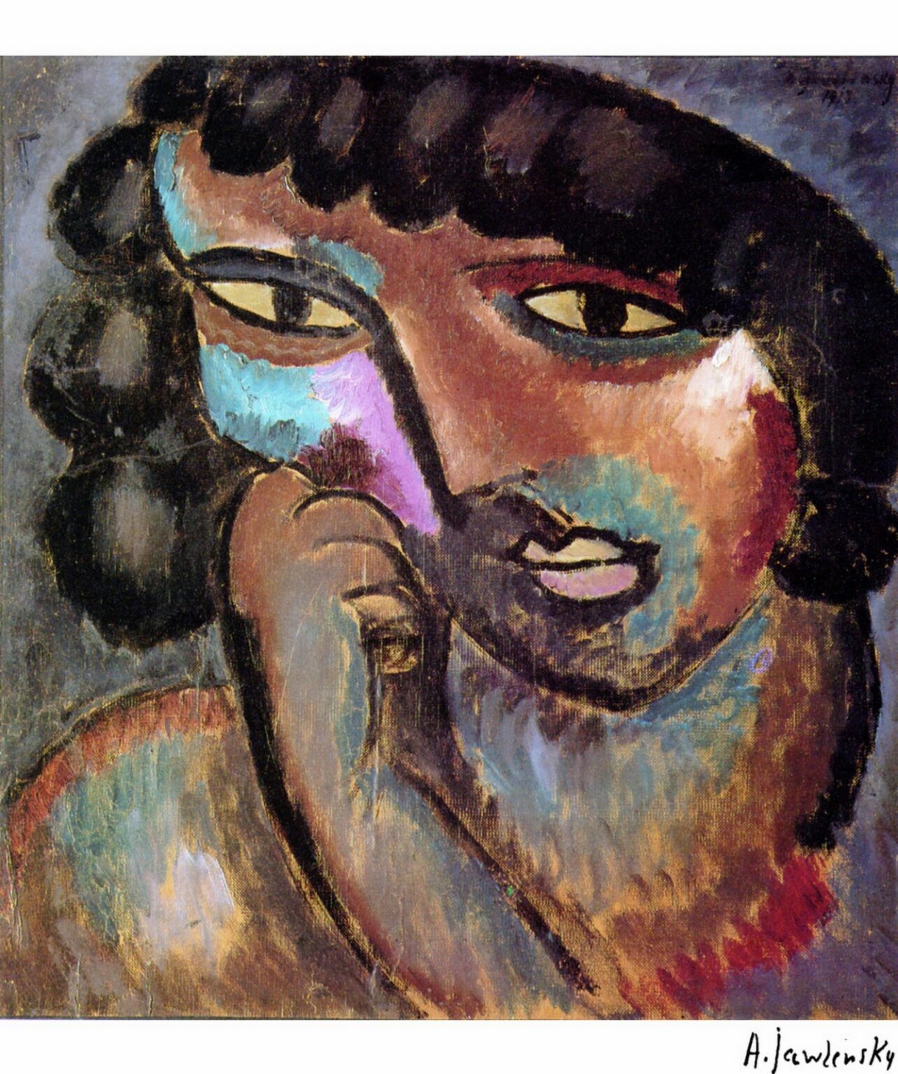 Jawlensky Kops in bronzefarbe