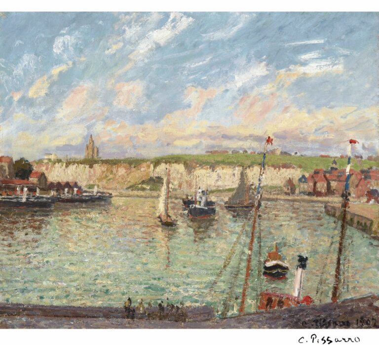 Pissarro L'Avant-port de Dieppe, après-midi, temps lumineux