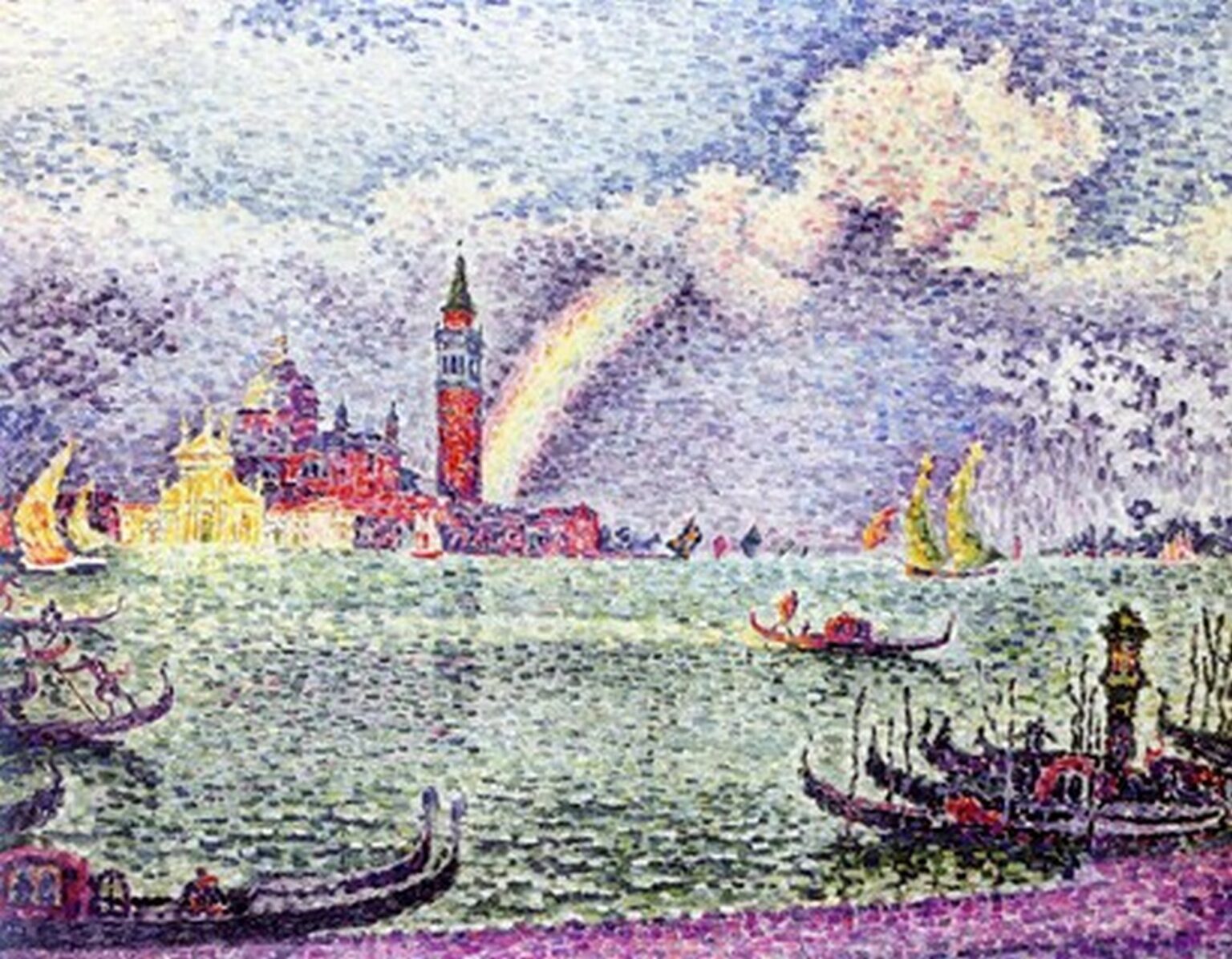Signac L'Arc en ciel (Venise, 1905)