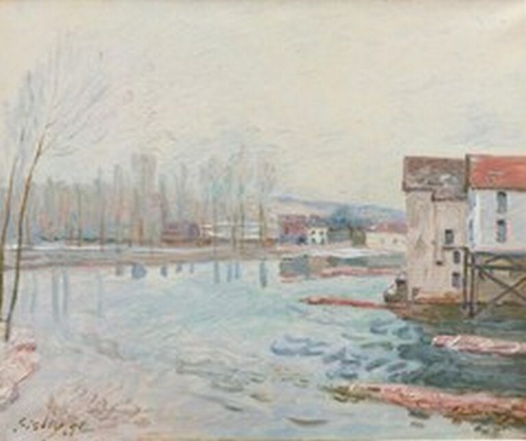 Sisley L'Hiver à Moret (1891)