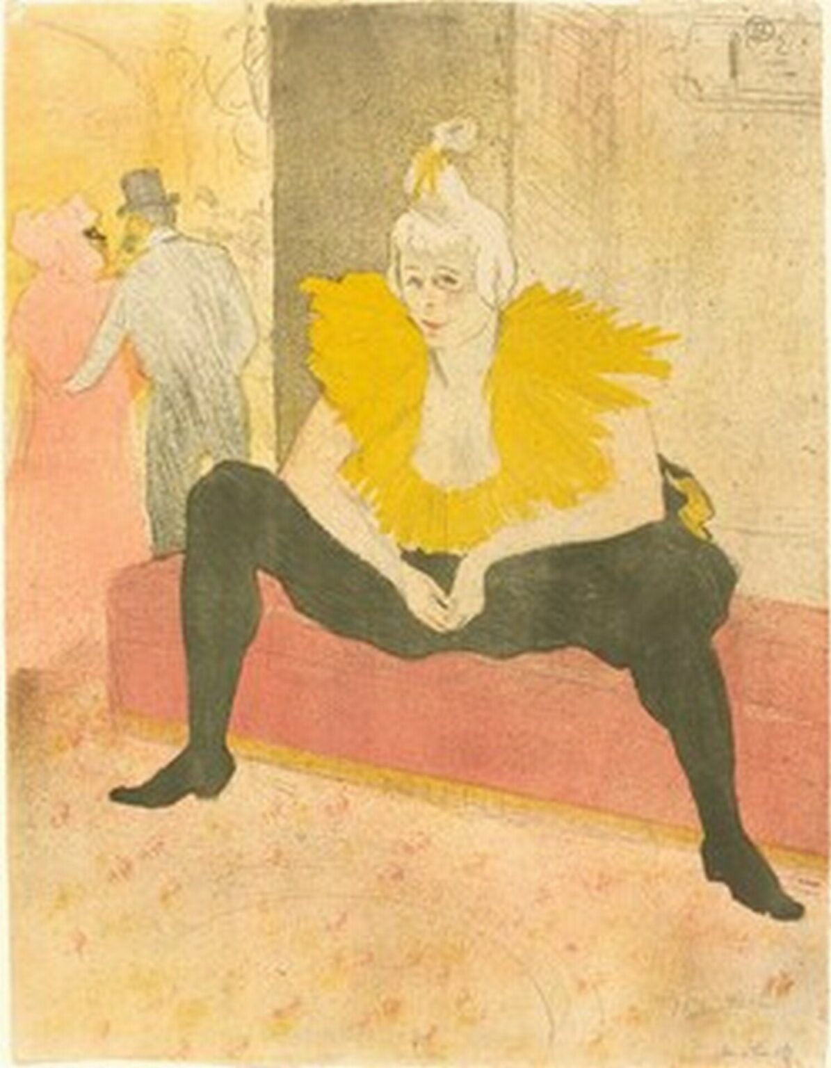 Toulouse-Lautrec La Clownesse assise (Mademoiselle Cha-u-kao, 1896)