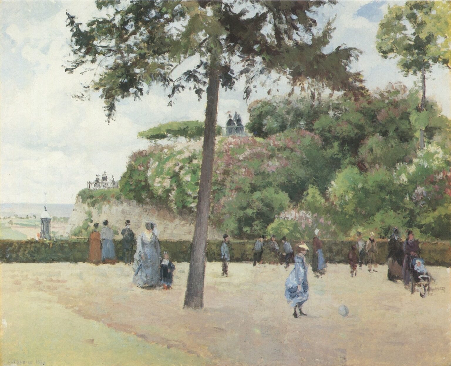 Pissarro Le Jardin de la Ville, Pontoise (1874)