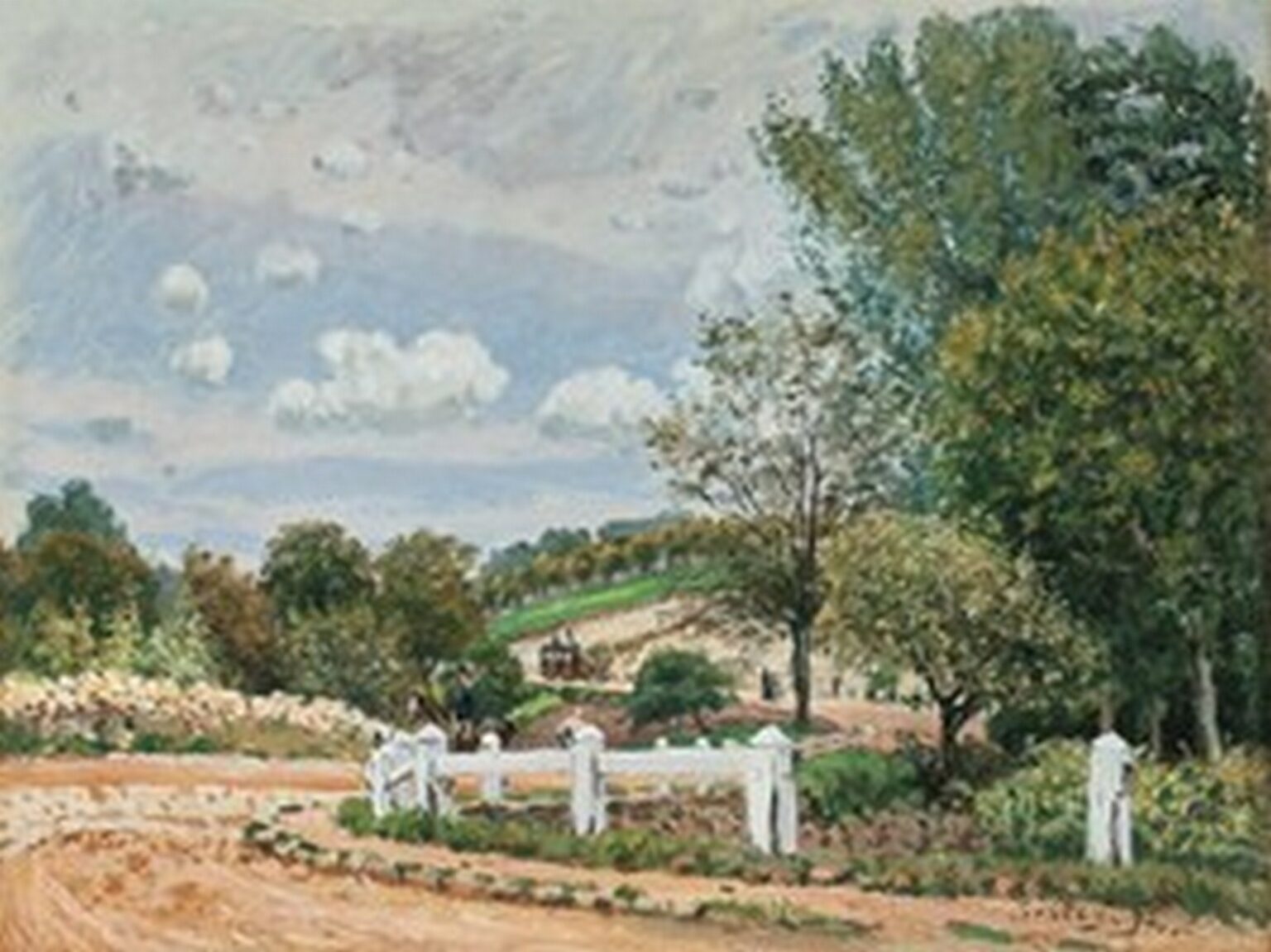 Sisley La Route de Verrieres (1872)