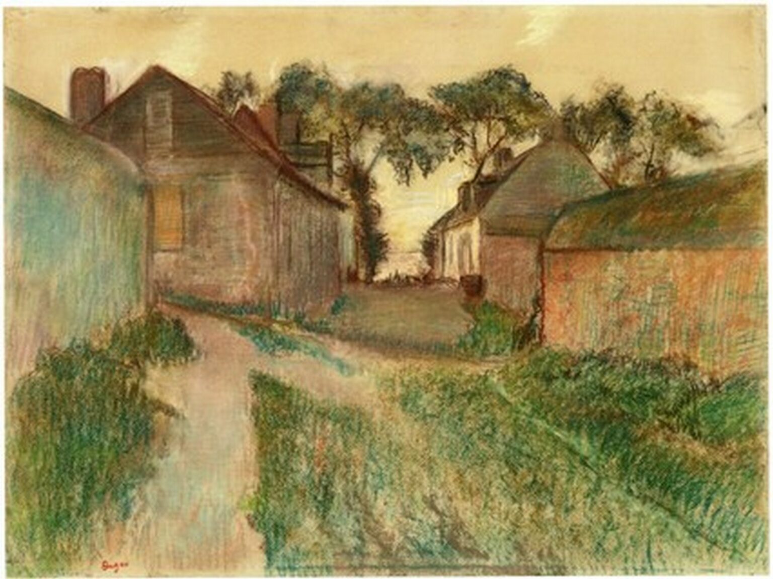 Degas La Rue Quesnoy, Saint-Valéry-Sur-Somme (c. 1895-98)