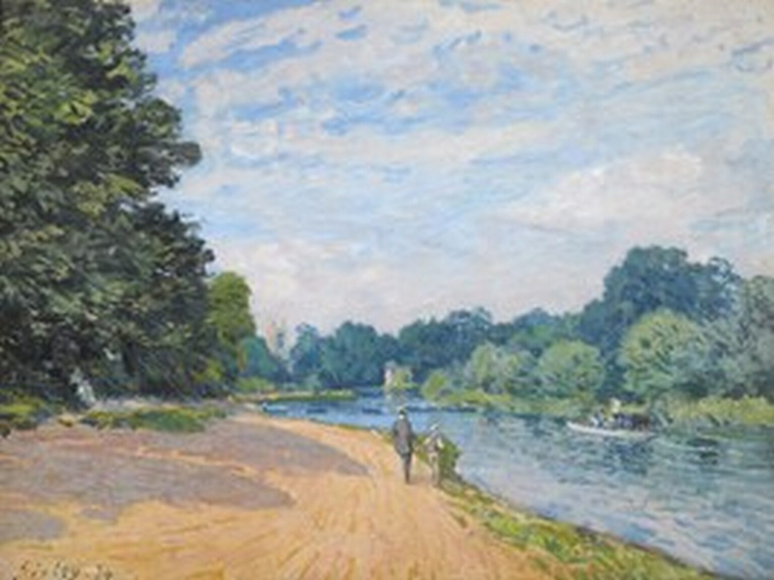 Sisley La Tamise avec Hampton Church (1874)