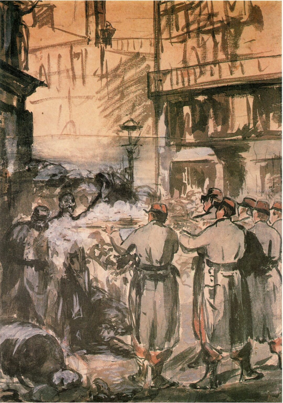 Manet La barricada (1871)