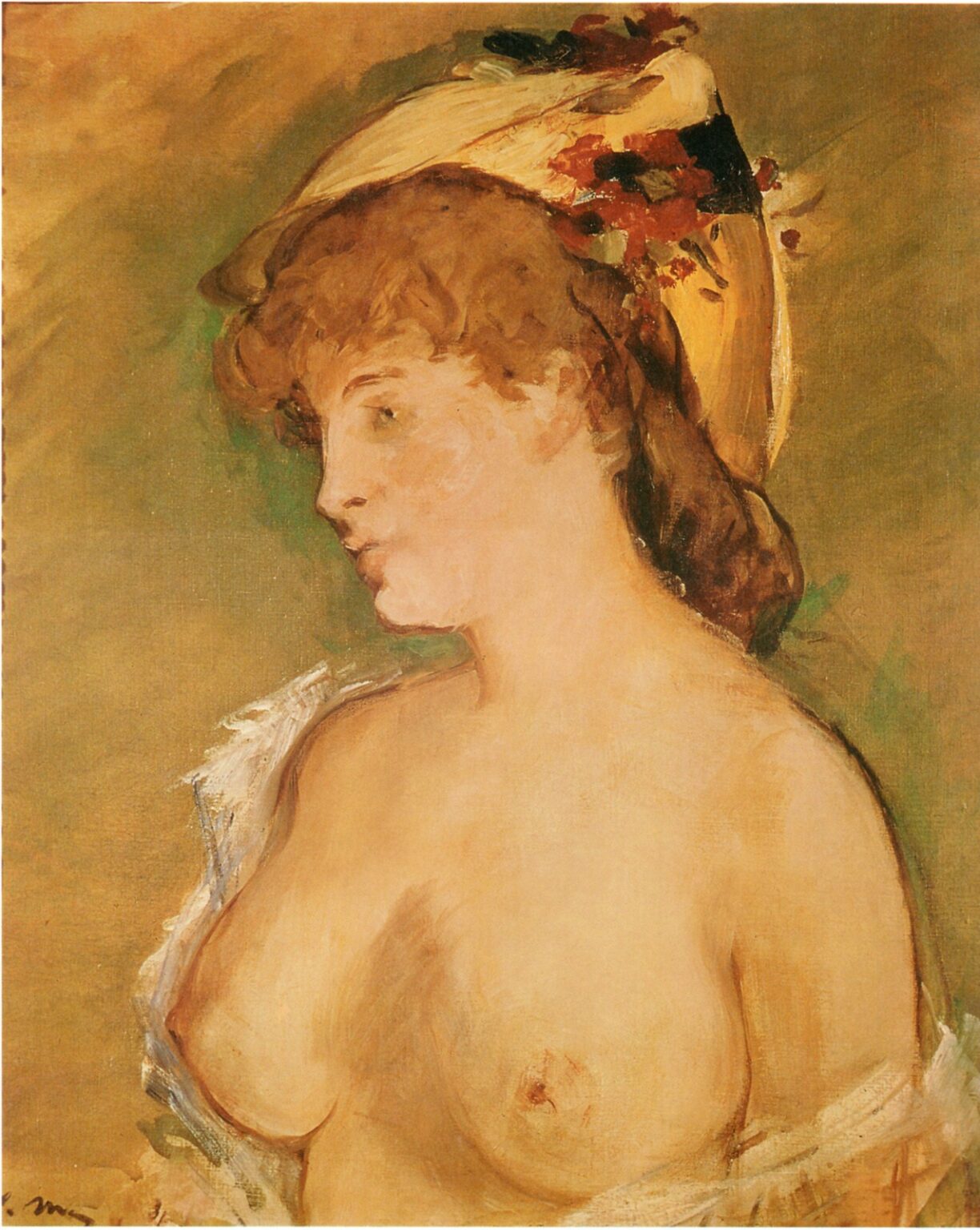 Manet La blonde aux seins nus (1878)