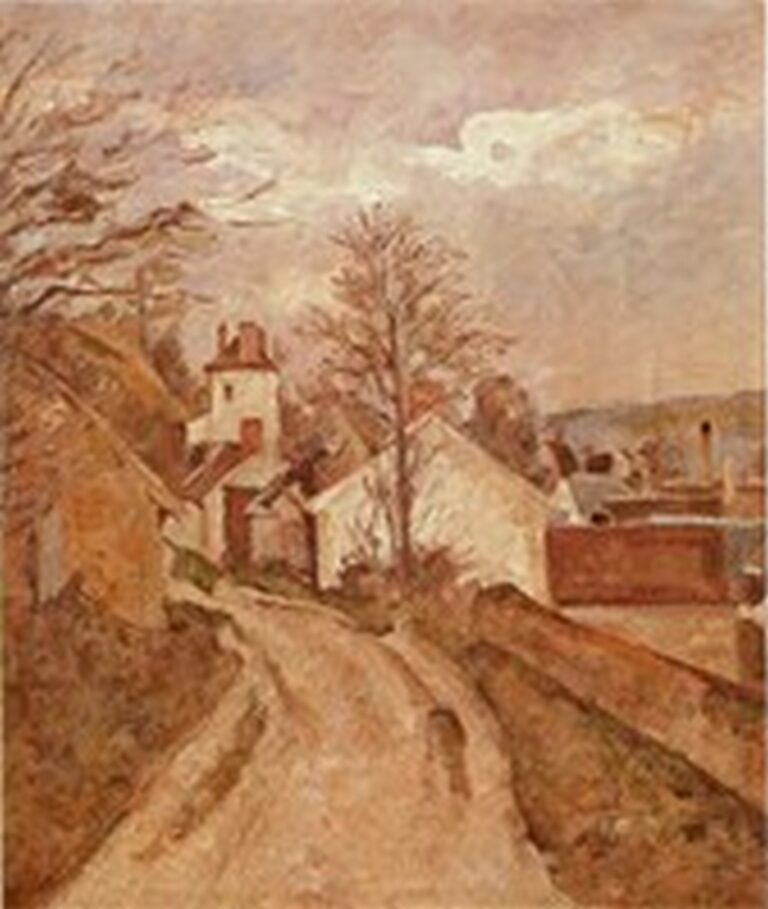 Cézanne La casa del doctor Gachet en Auvers (1878)