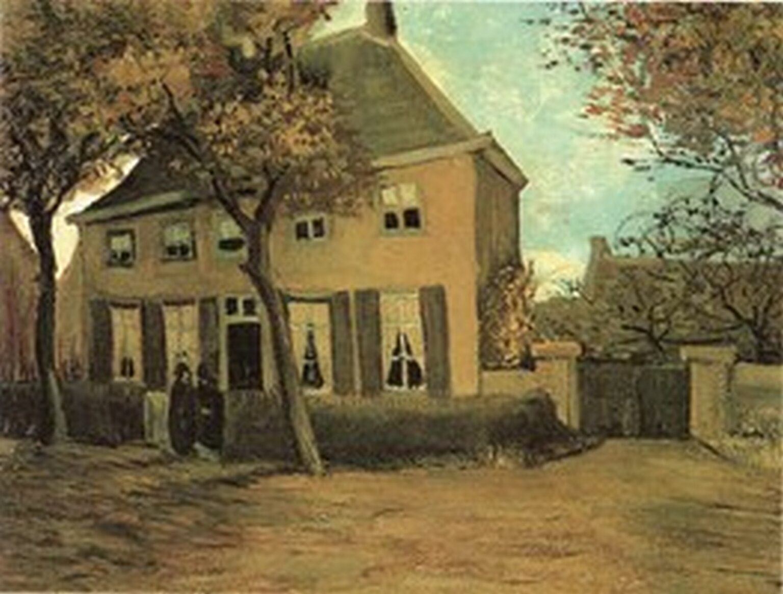 Van Gogh La casa parroquial de Nuenen (1883)