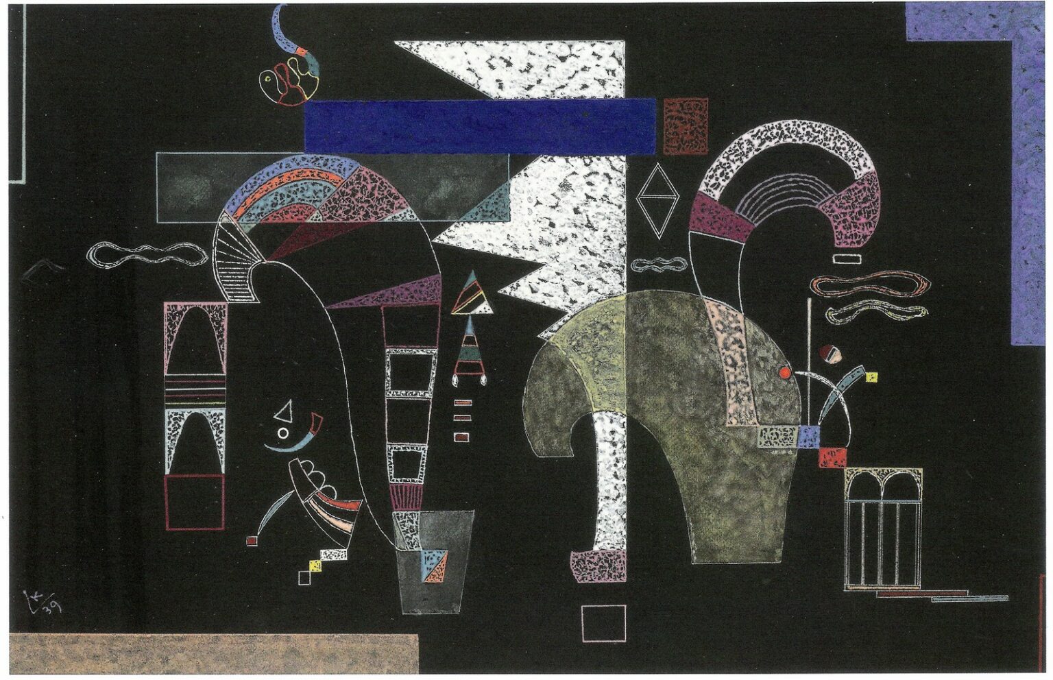 Kandinsky La forme blanche (1939)