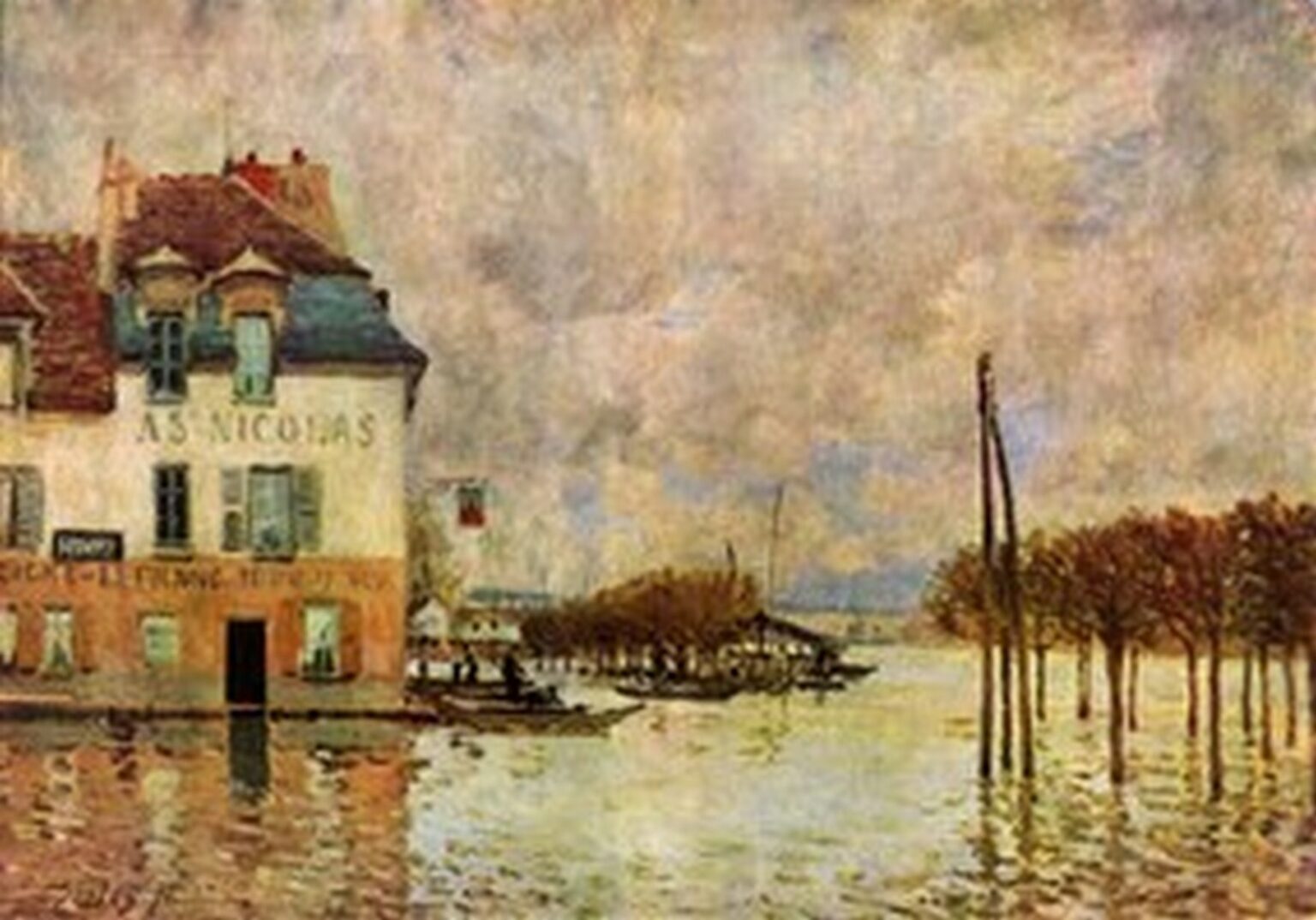Sisley La inundación de Port-Marly (1876)