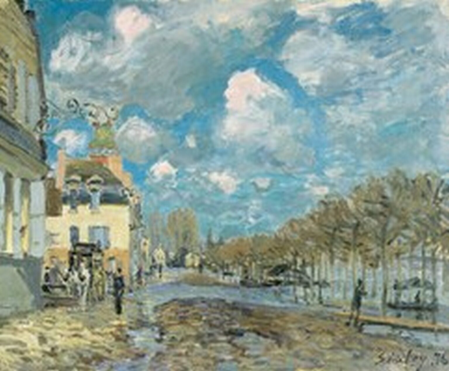 Sisley La inundación en Port-Marly (1876)