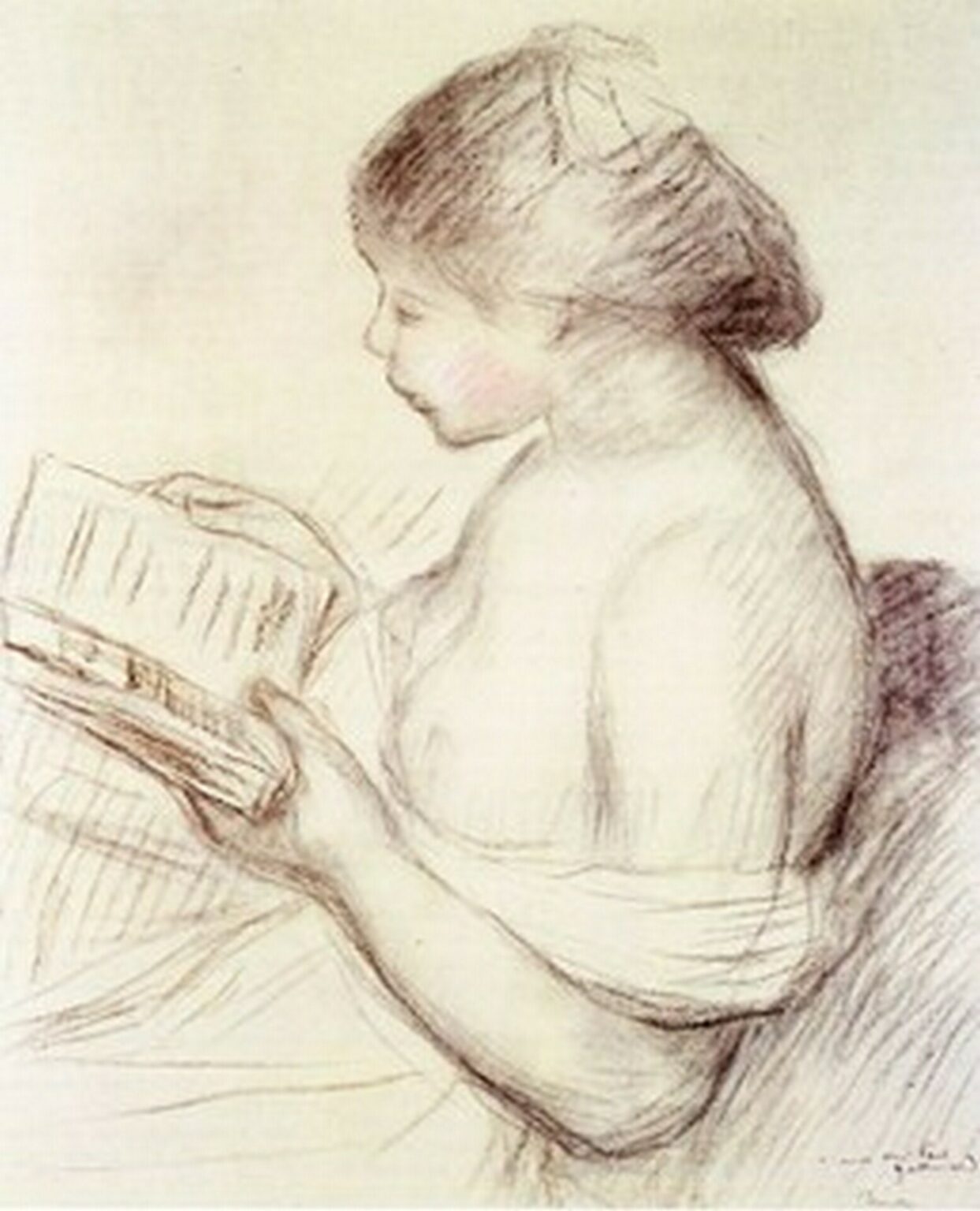 Renoir La liseuse (Portrait de fillette)