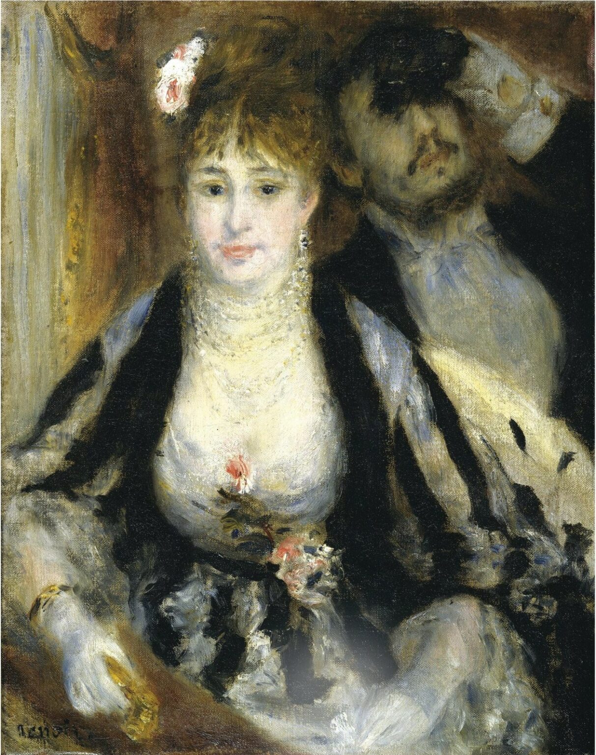 Renoir La loge or l'avant-scène (1874)