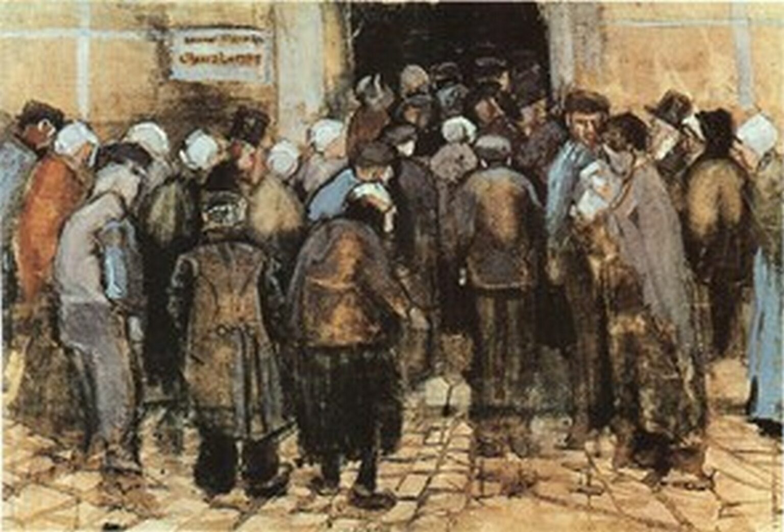 Van Gogh La lotería (1882)
