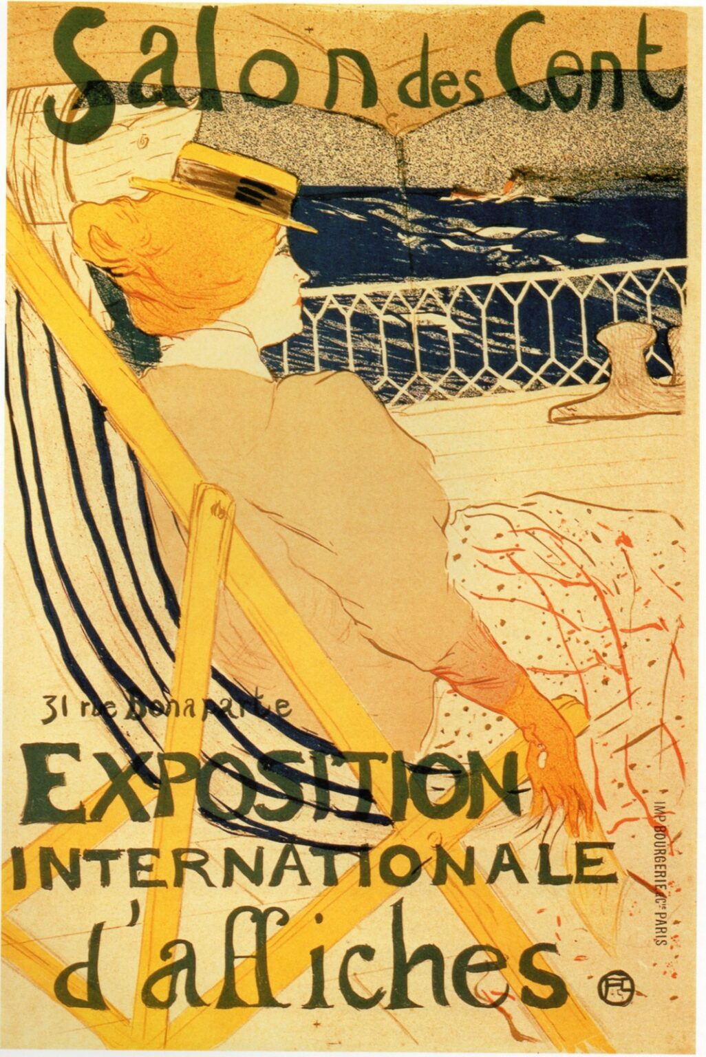 Toulouse-Lautrec La pasajera del n.º 54 (Paseo en yate, 1895)