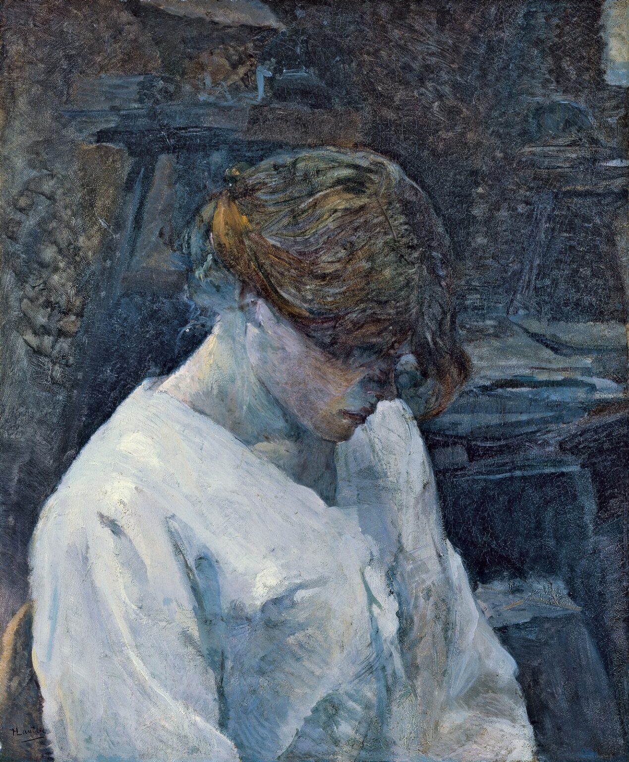 Toulouse-Lautrec La rousse avec chemisier blanc (1889)