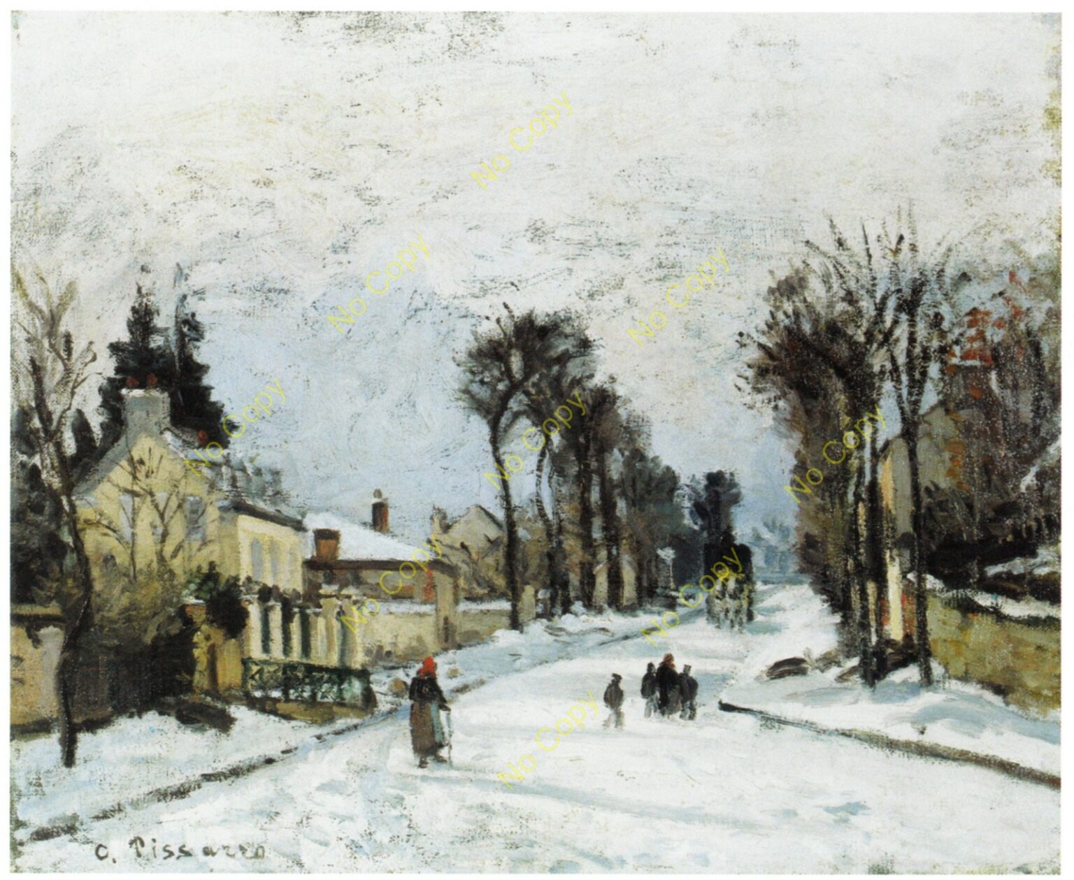 Pissarro La route de Versailles, Louverciennes (1869)