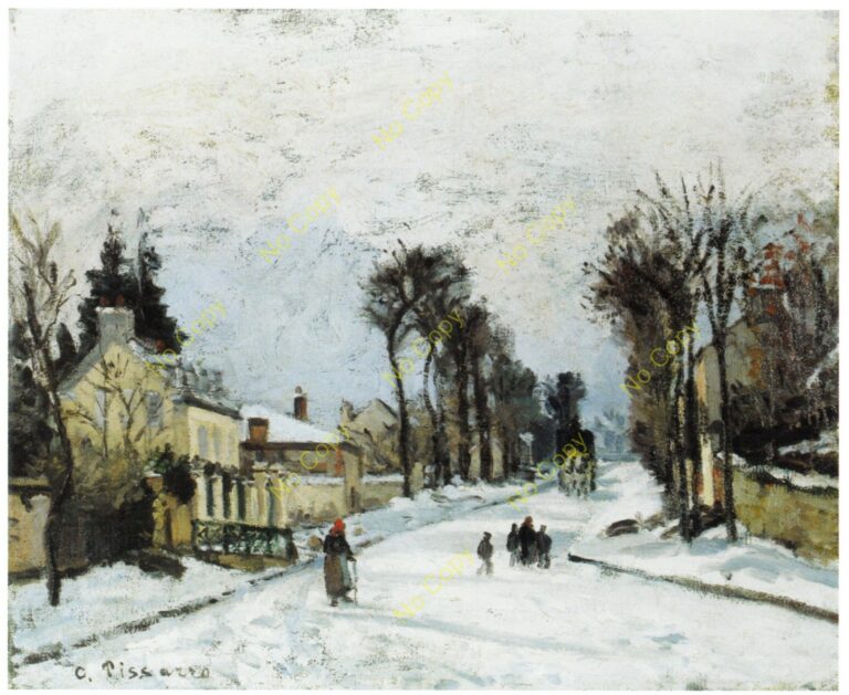 Pissarro La route de Versailles, Louverciennes (1869)