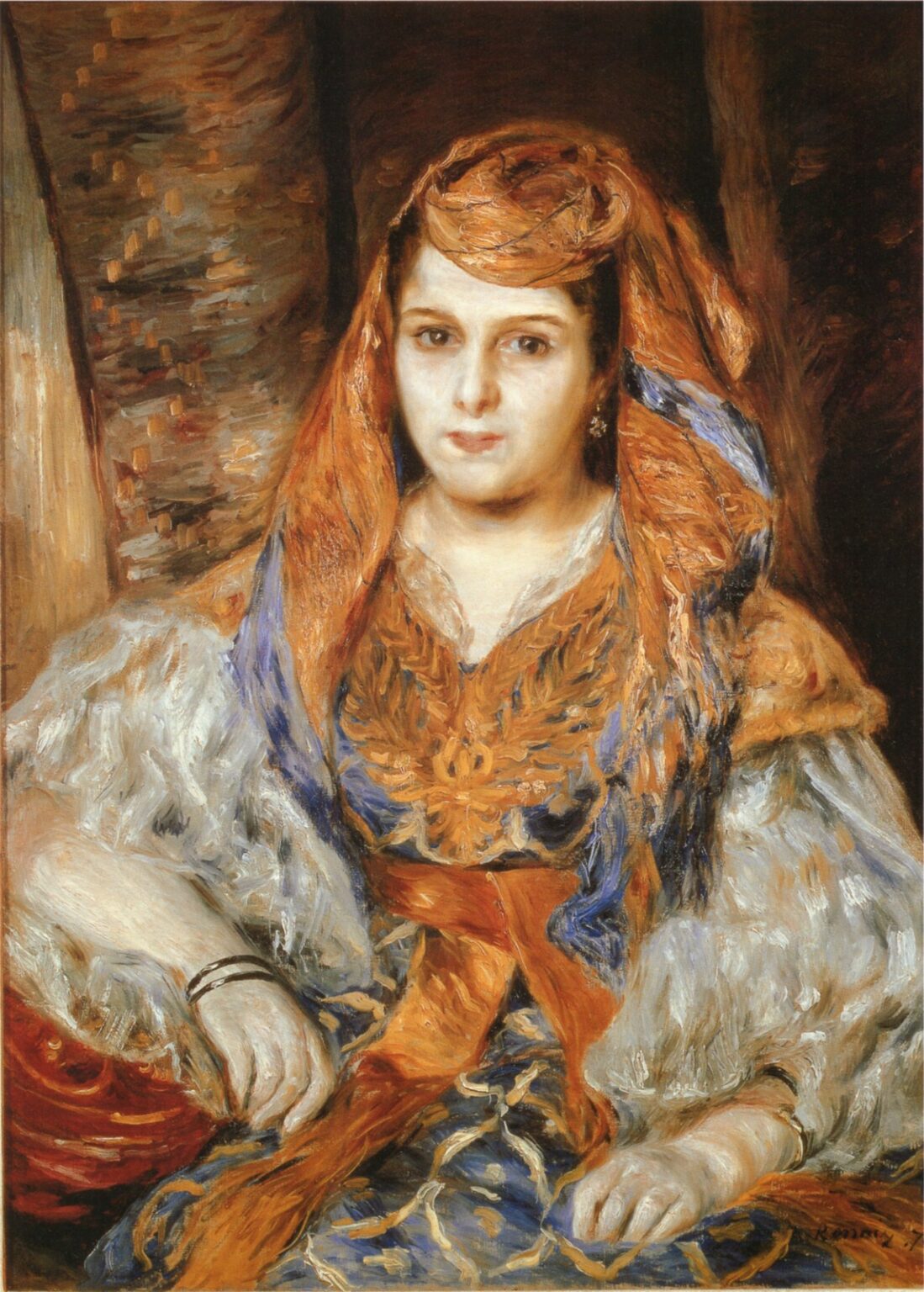 Renoir La señora Clementina Stora vestida de argelina (1870)