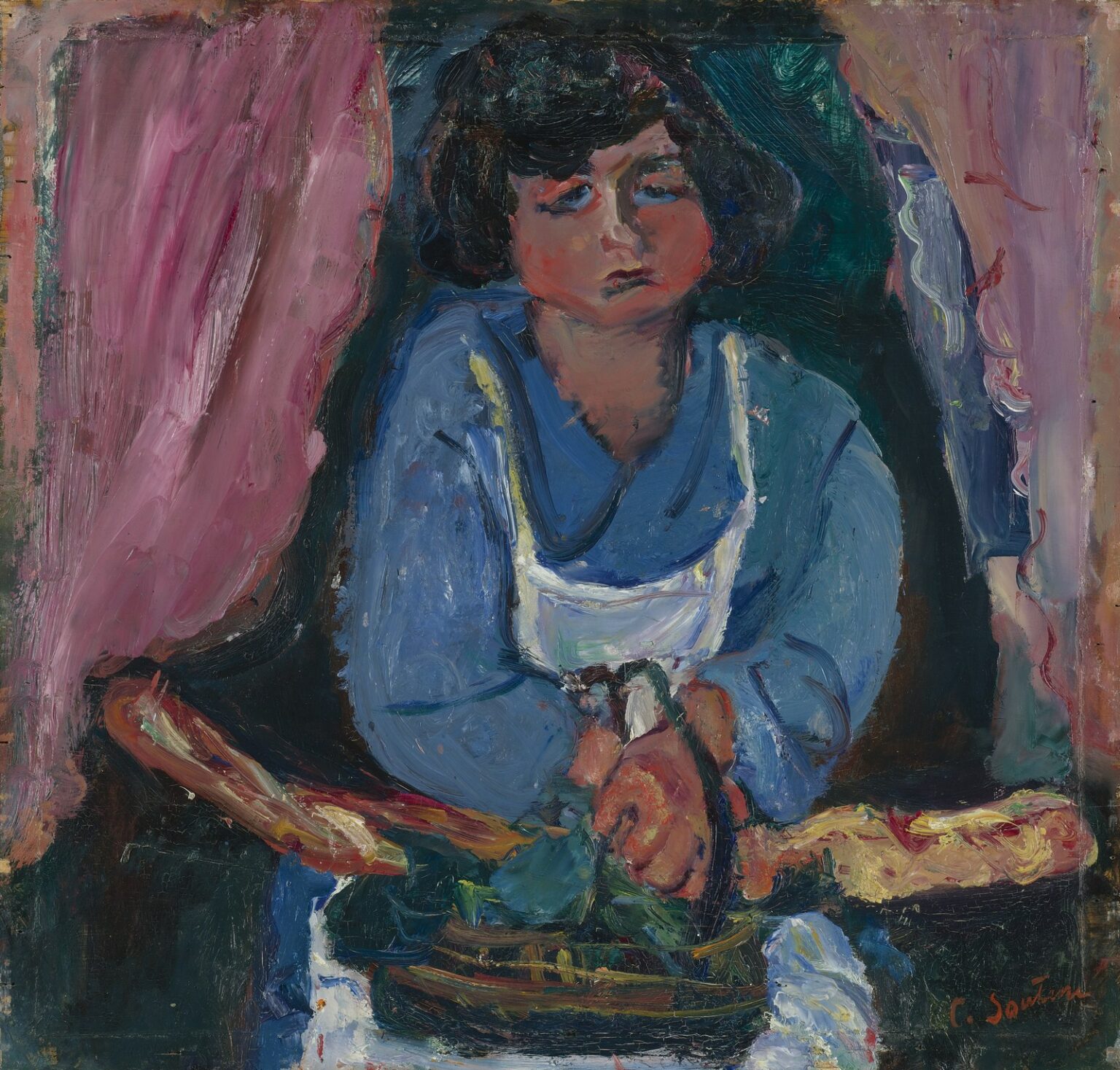 Soutine La servante en bleu (c. 1934)