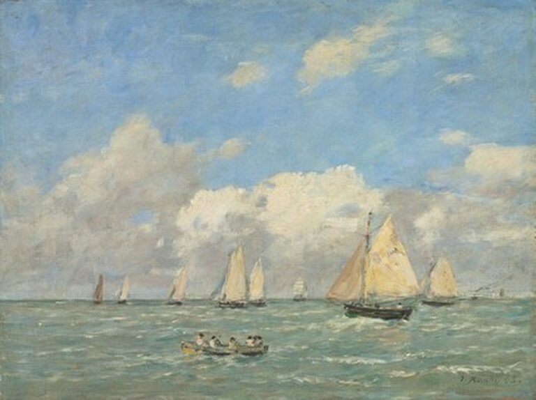 Boudin La sortie des barques