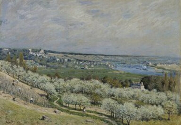 Sisley La terraza de Saint-Germain en primavera (1875)