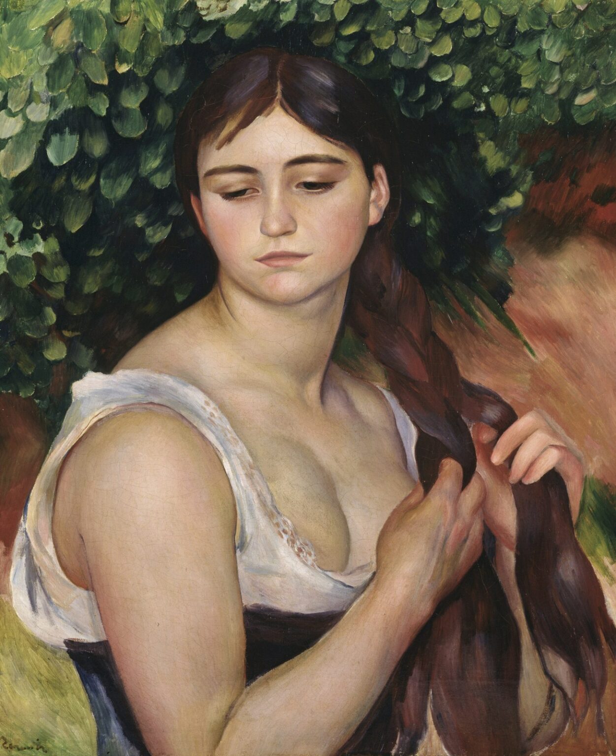Renoir La trenza (1886-1887)
