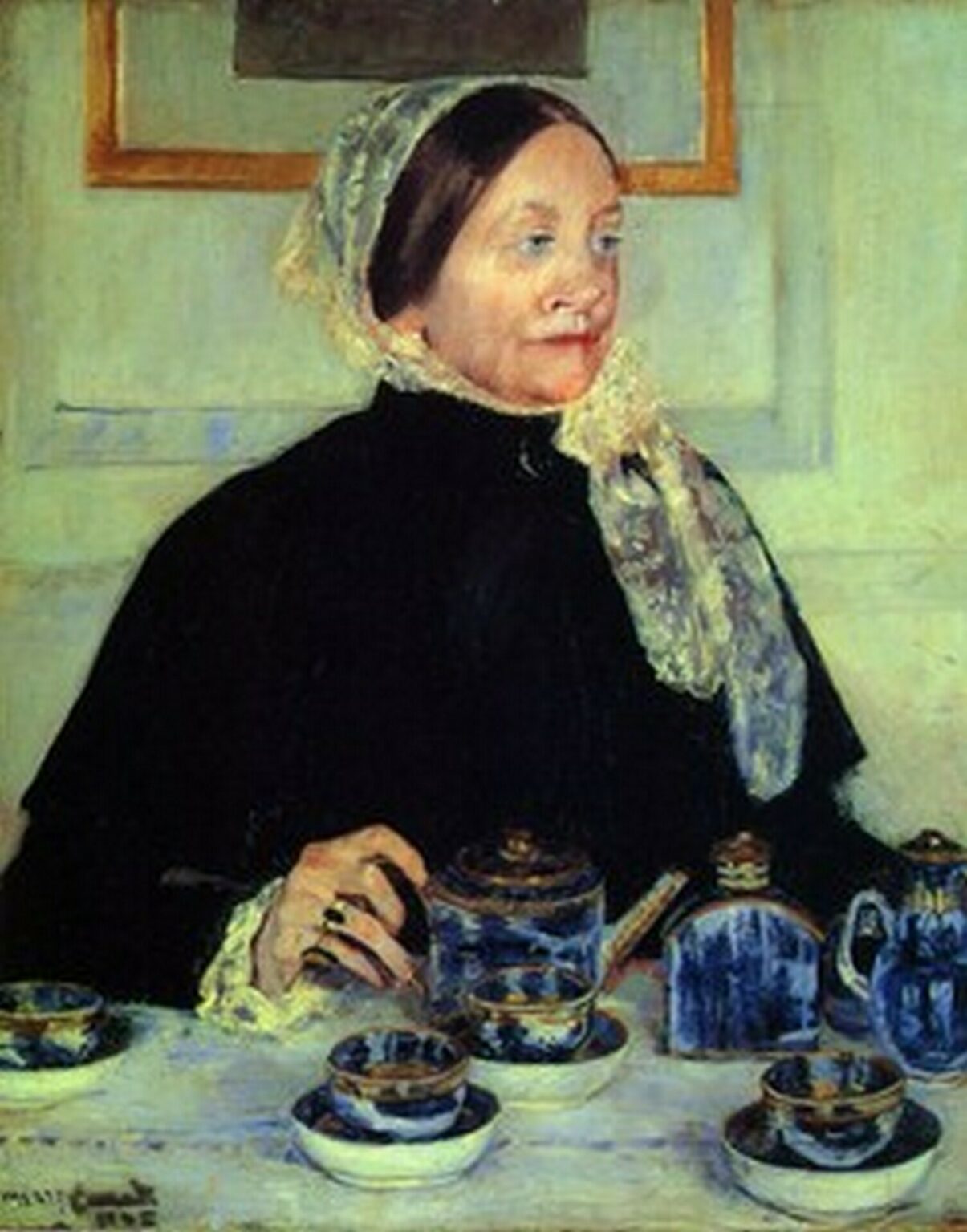 Cassatt Lady at the Tea Table (1885)