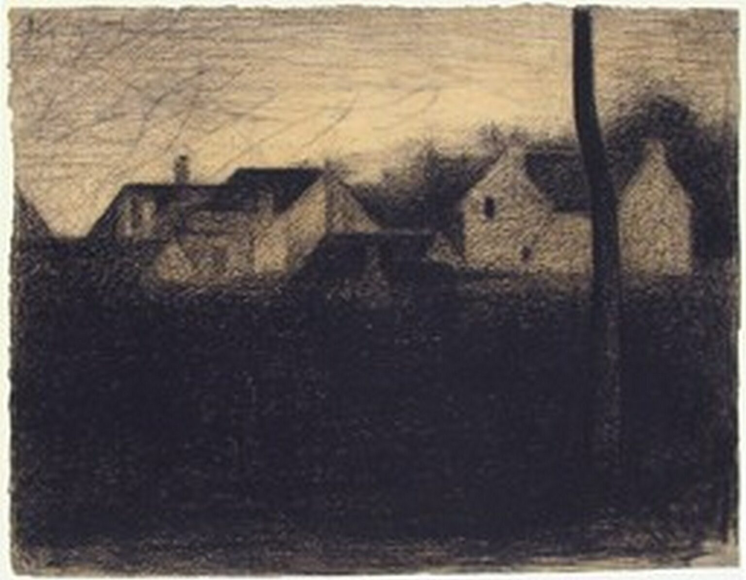 Seurat Landscape with Houses