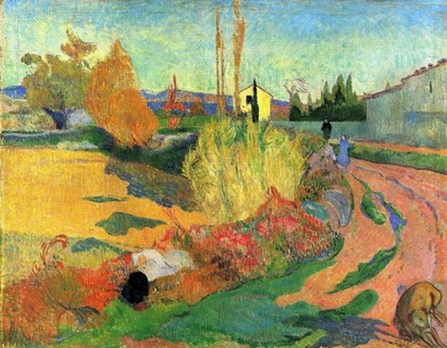 Gauguin Landscape: Farmhouse in Arles