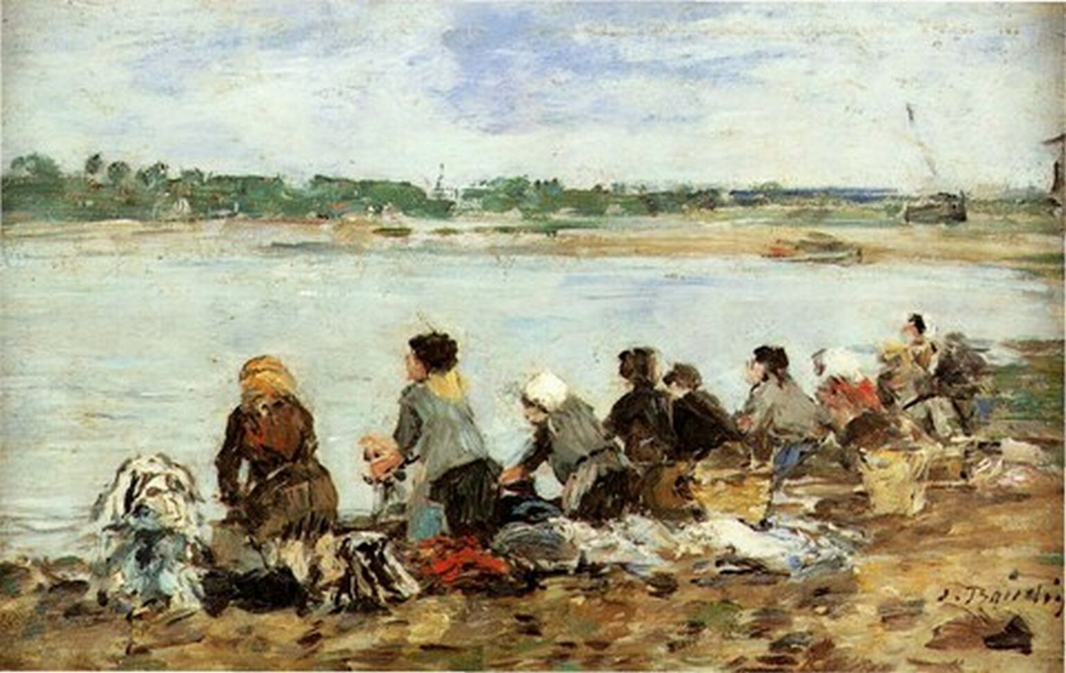 Boudin Laveuses au bord de la Touques