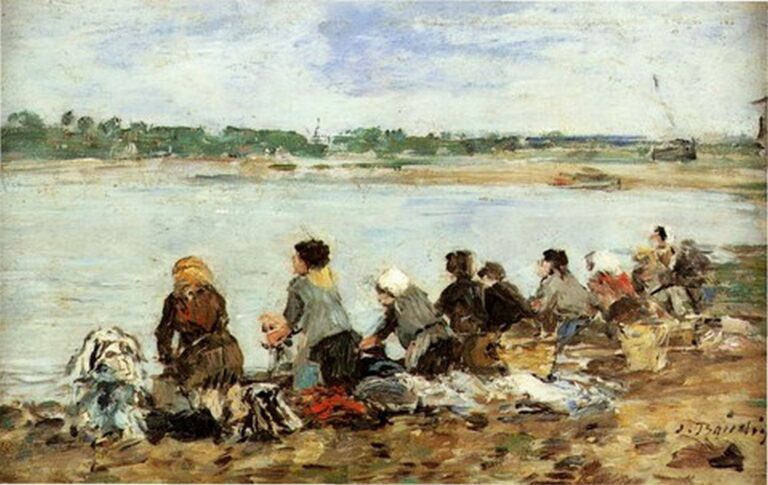 Boudin Laveuses au bord de la Touques