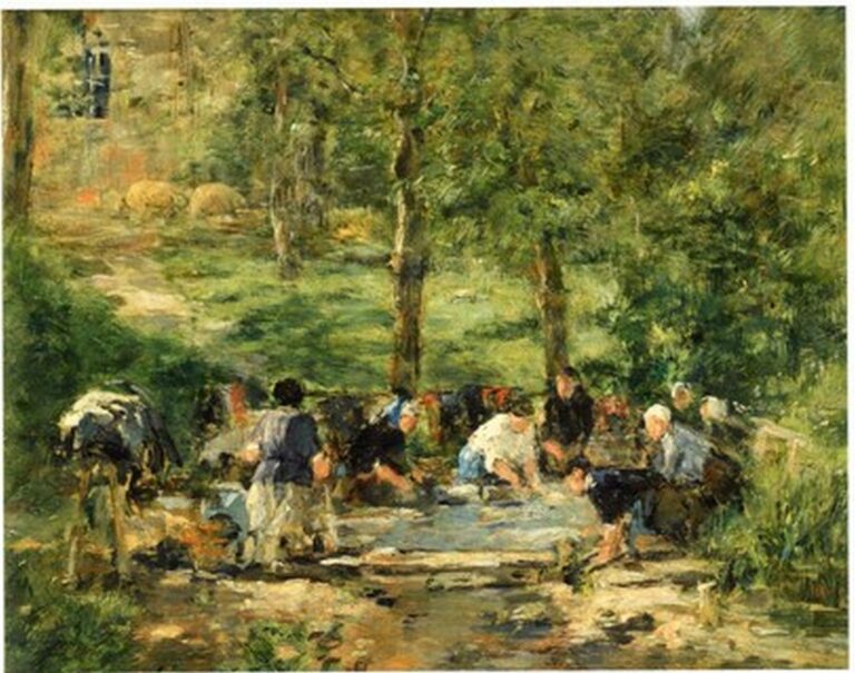 Boudin Lavoir du cheval blanc à Trouville (c. 1885-88)