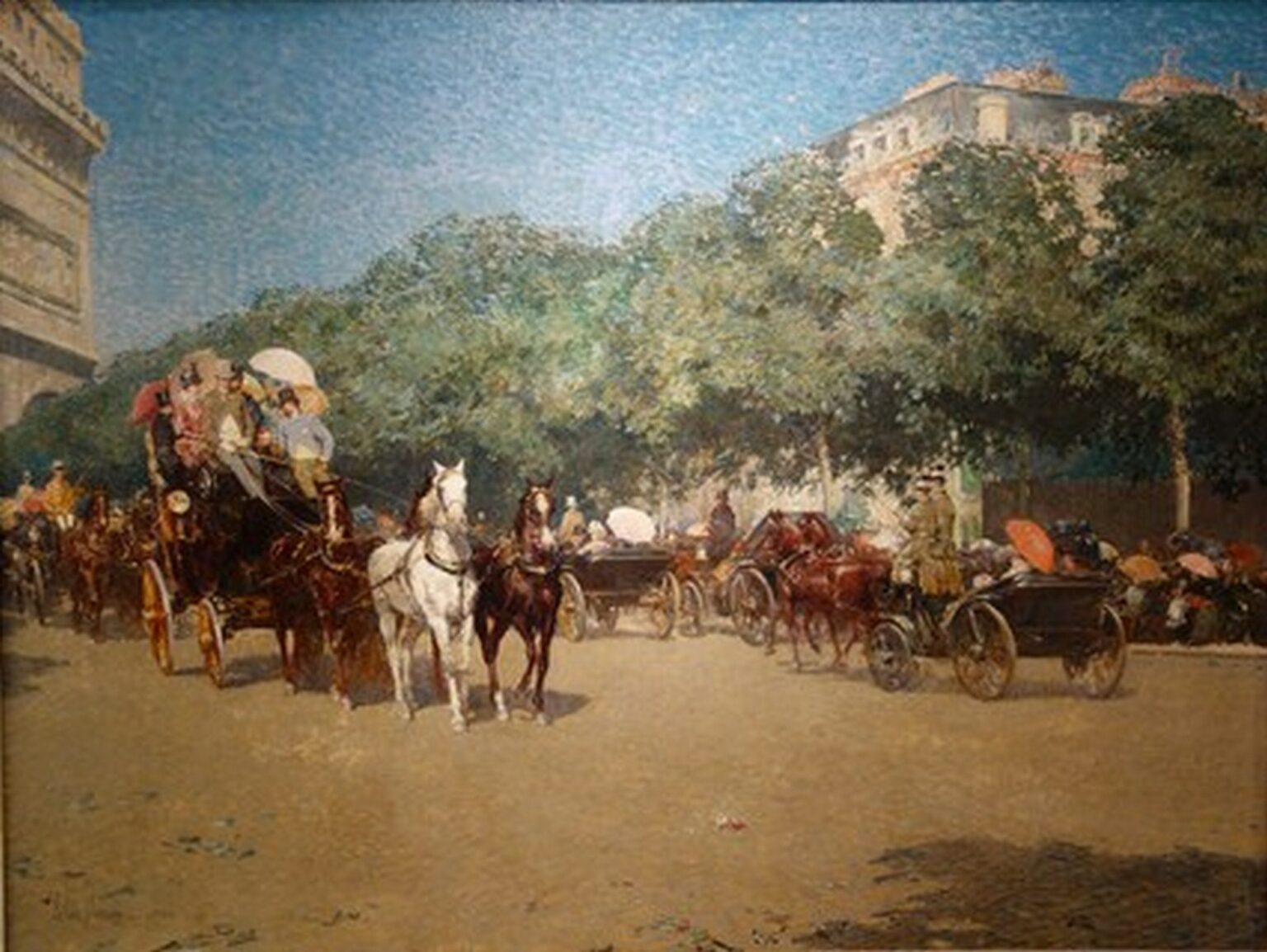 Hassam Le Jour du Grand Prix (On the Day of the Grand Prix, 1887)