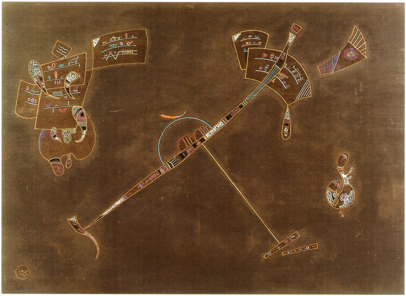 Kandinsky Le Milieu Sombre (1943)