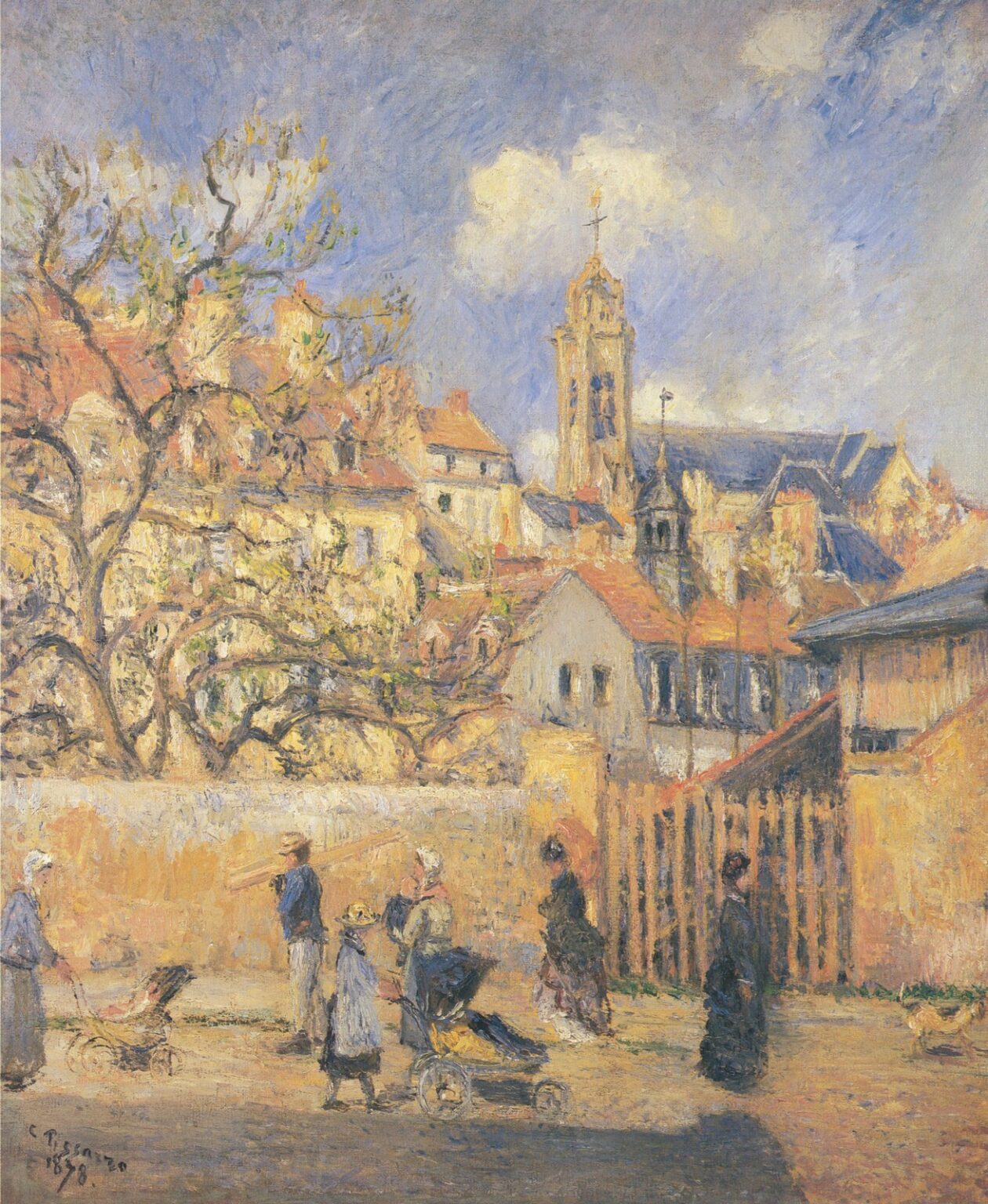 Pissarro Le Parc aux Charette, Pontoise (1878)